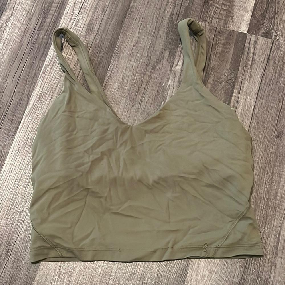 Green lululemon athletica align tank